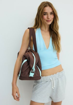 Stradivarius, CONTRAST BAG 00552101 - Borsa da viaggio - dark brown
