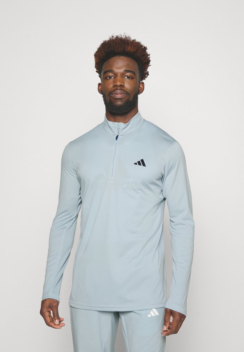 adidas Performance - TRAIN ESSENTIALS SEASONAL TRAINING QUARTER ZIP - Langarmshirt - blue/legend ink, Vergrößern