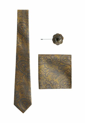 TEXTURED PAISLEY SET - REGULAR FIT - Taskuliina - ochre yellow