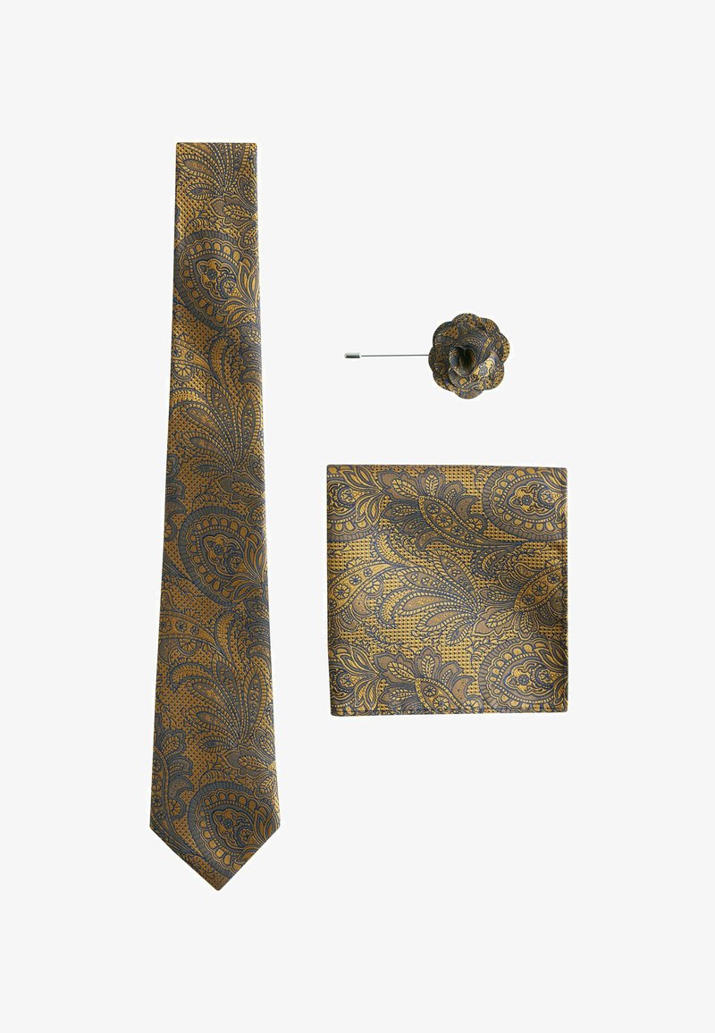 Next TEXTURED PAISLEY SET - REGULAR FIT - Ficknäsduk - ochre yellow