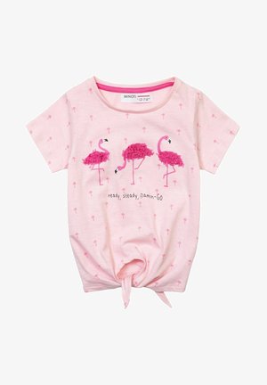 FRONT TIE - T-Shirt print - light-pink