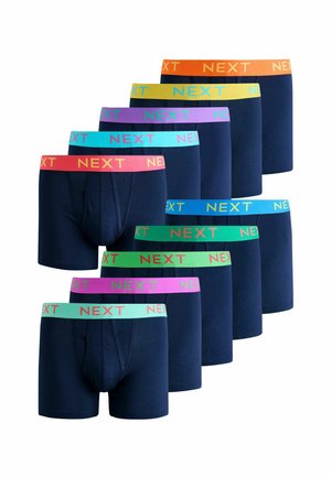 A FRONTS 10 PACK - Boksershorts - navy bright contrast colour waistband