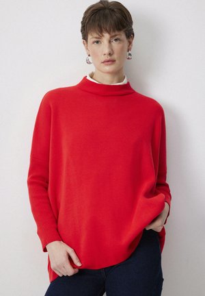 DROP SHOULDER - Pulóver - kırmızı