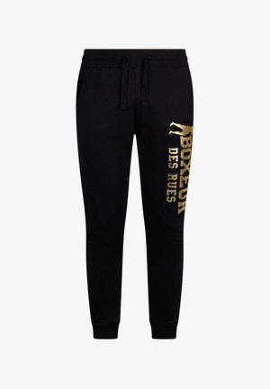 Boxeur Des Rues, BOXEUR DES RUES JOGGINGHOSE SLIM FIT WITH LOGO - Pantalon de survêtement - schwarz