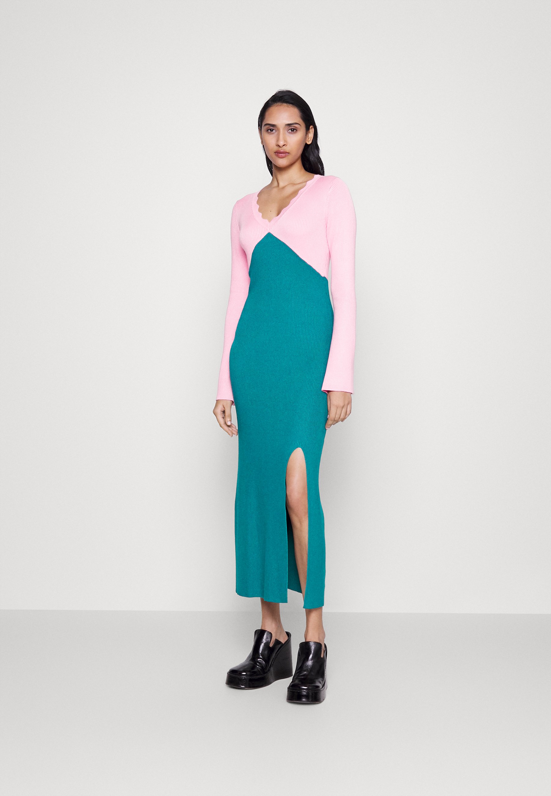 Olivia Rubin REESE - Jumper dress - pink/ khaki/multi-coloured - Zalando.ie Olivia Rubin REESE - Jumper dress - pink/ khaki/multi-coloured - Zalando.ie