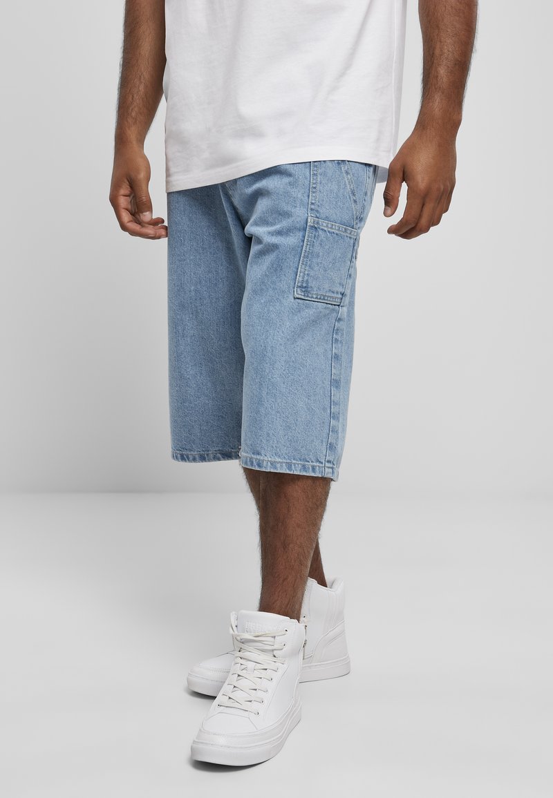 Herren Chino Shorts | Southpole TAPE Jeans Shorts mid blue/blau - CU37637 Herren Chino Shorts | Southpole TAPE Jeans Shorts mid blue/blau - CU37637