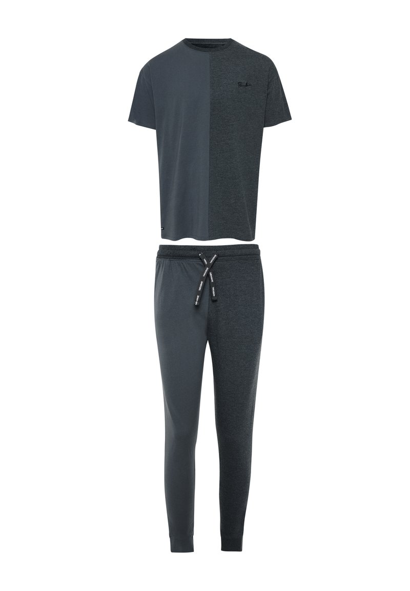Herren Pyjamas | Threadbare 2 PACK Nachtwäsche Shirt charcoal marl/grau - ET48493 Herren Pyjamas | Threadbare 2 PACK Nachtwäsche Shirt charcoal marl/grau - ET48493