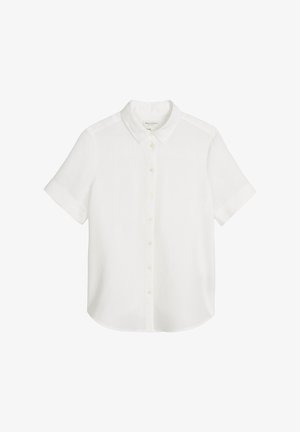 Marc O'Polo, BLOUSE, REGULAR FIT, SHORT SLEEVE, KENT COLLAR, SOLID - Chemisier - white