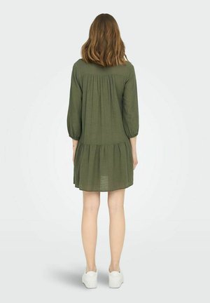 SPITZENVERZIERTES - Freizeitkleid - khaki