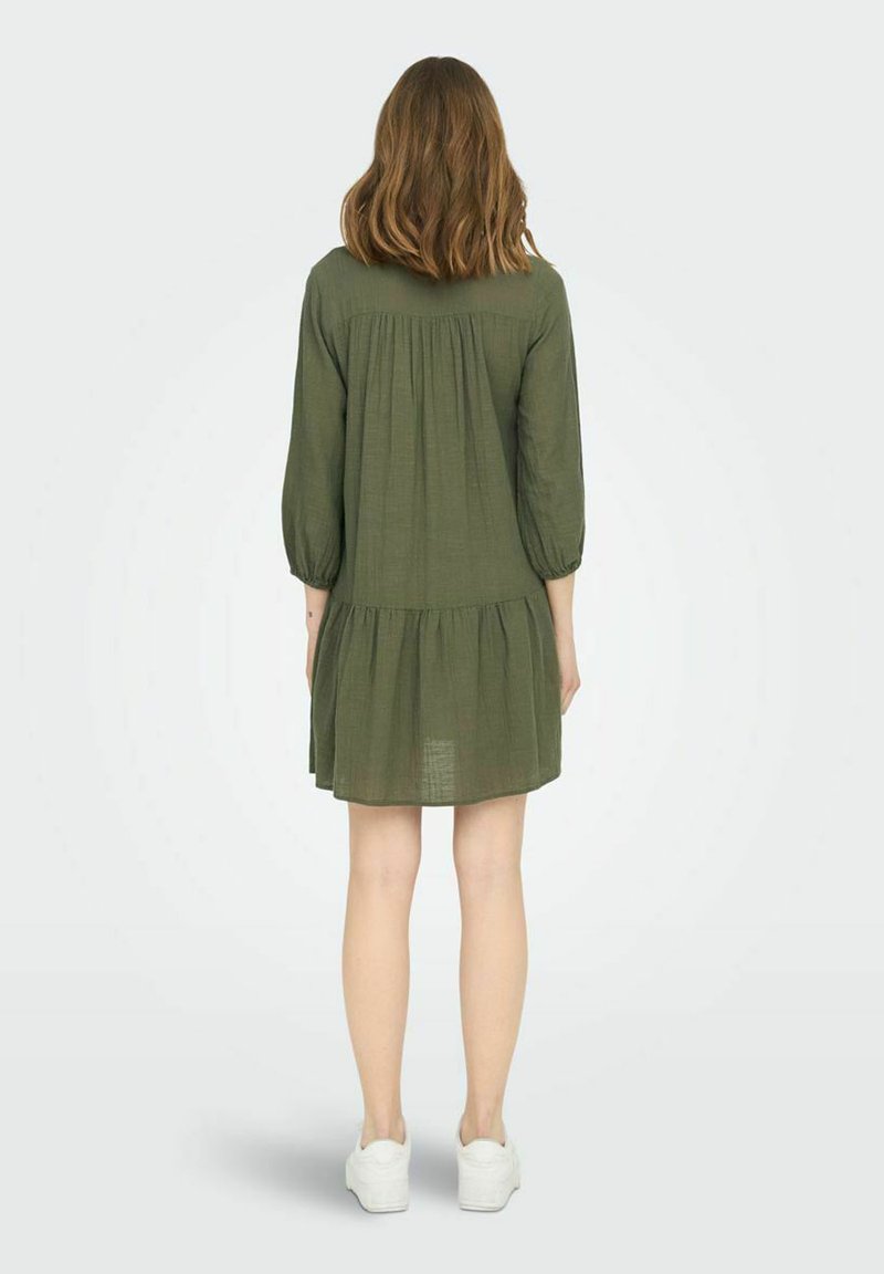 ONLY SPITZENVERZIERTES - Denné šaty - khaki