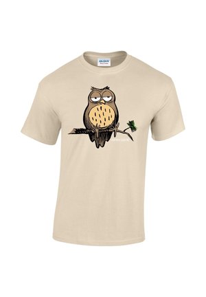 BAD NATURE OWL - Printtipaita - sand