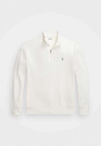 Polo Ralph Lauren LUXURY JERSEY QUARTER ZIP PULLOVER - Sweatshirt - nevis