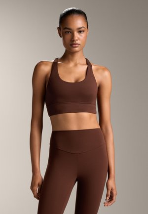 STRAPPY BACK - 32977901 - Sutien sport cu susținere scăzută - mottled dark brown