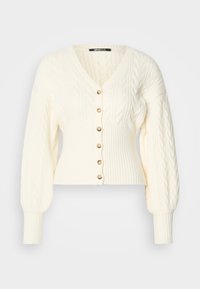 CABLE CARDIGAN - Neuletakki - gardenia