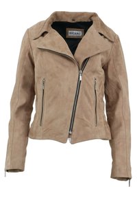 ABBY - Lederjacke - sand