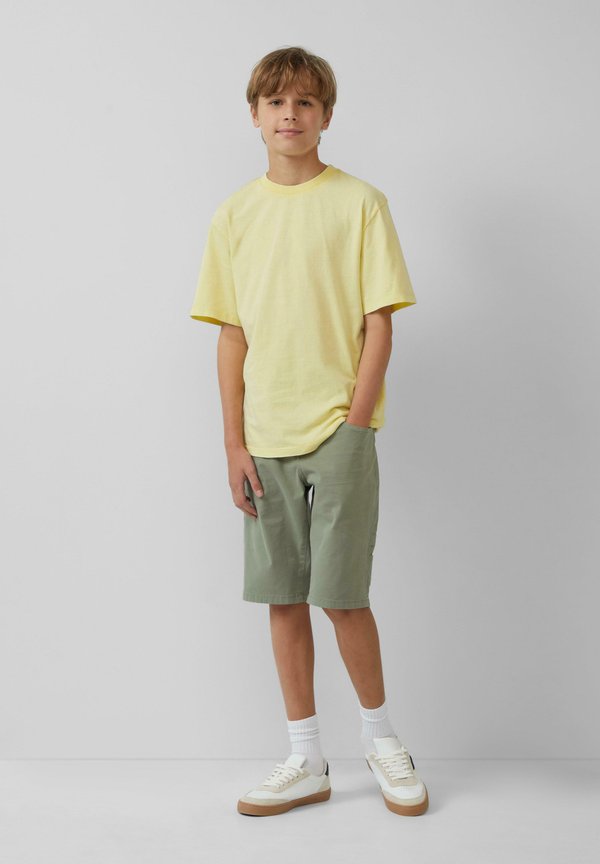 GEWASCHENES  - T-Shirt print - helles zitrone