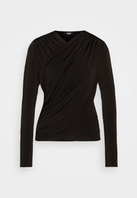 Zign Studio NAIA ™ CROSS FRONT LONGSLEEVE 
 - Μπλούζα με μακριά μανίκια - black