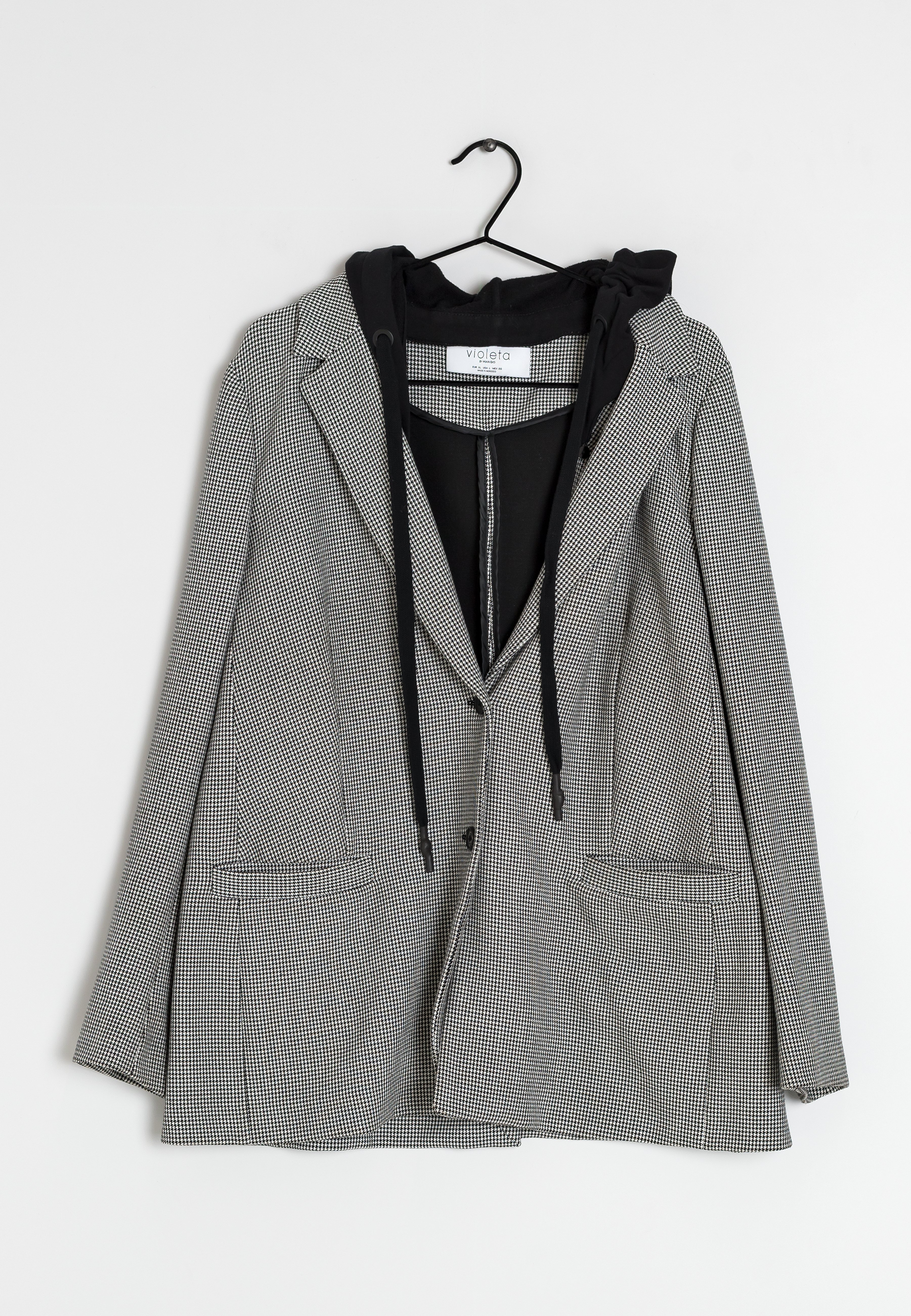 Violeta by Mango Light jacket - white/black/white - (Pre-owned) - Zalando.de