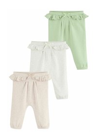 Next - 3 PACK - Legíny – nohavice - sage green pointelle Miniatúrny obrázok 1