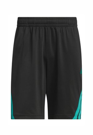 adidas Performance 3-STRIPES - Pantalón corto de deporte - black pure teal