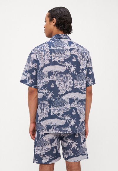 Desmond & Dempsey MENS CUBAN  - Pyjama - navy