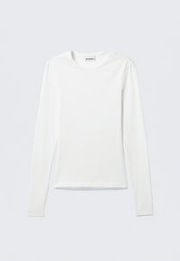 SLIM FITTED LONG SLEEVE - Tops ar garām piedurknēm - white