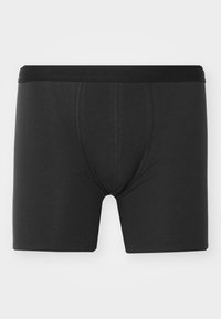 Schwarze Boxer-Briefs aus weichem Baumwollmix, mit einem glatten Bund und eingeprägtem Markenlogo sowie einer figurbetonten Passform.
