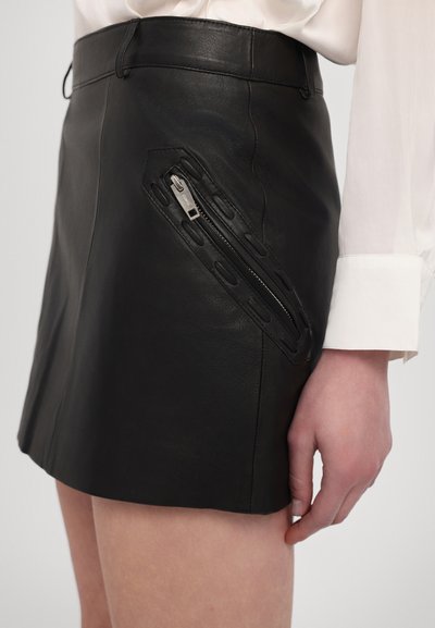 The Kooples JUPE - Lederrock - black