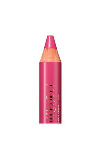 Ljusrosa kindpenna med trätopp, med en blank yta och guldtryck som säger "ilPerfect Cheek Pencil Olivia."