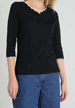 Langærmet T-shirt - black
