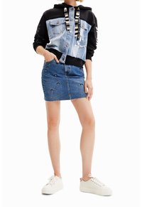 Desigual Denimová sukně - blue denim