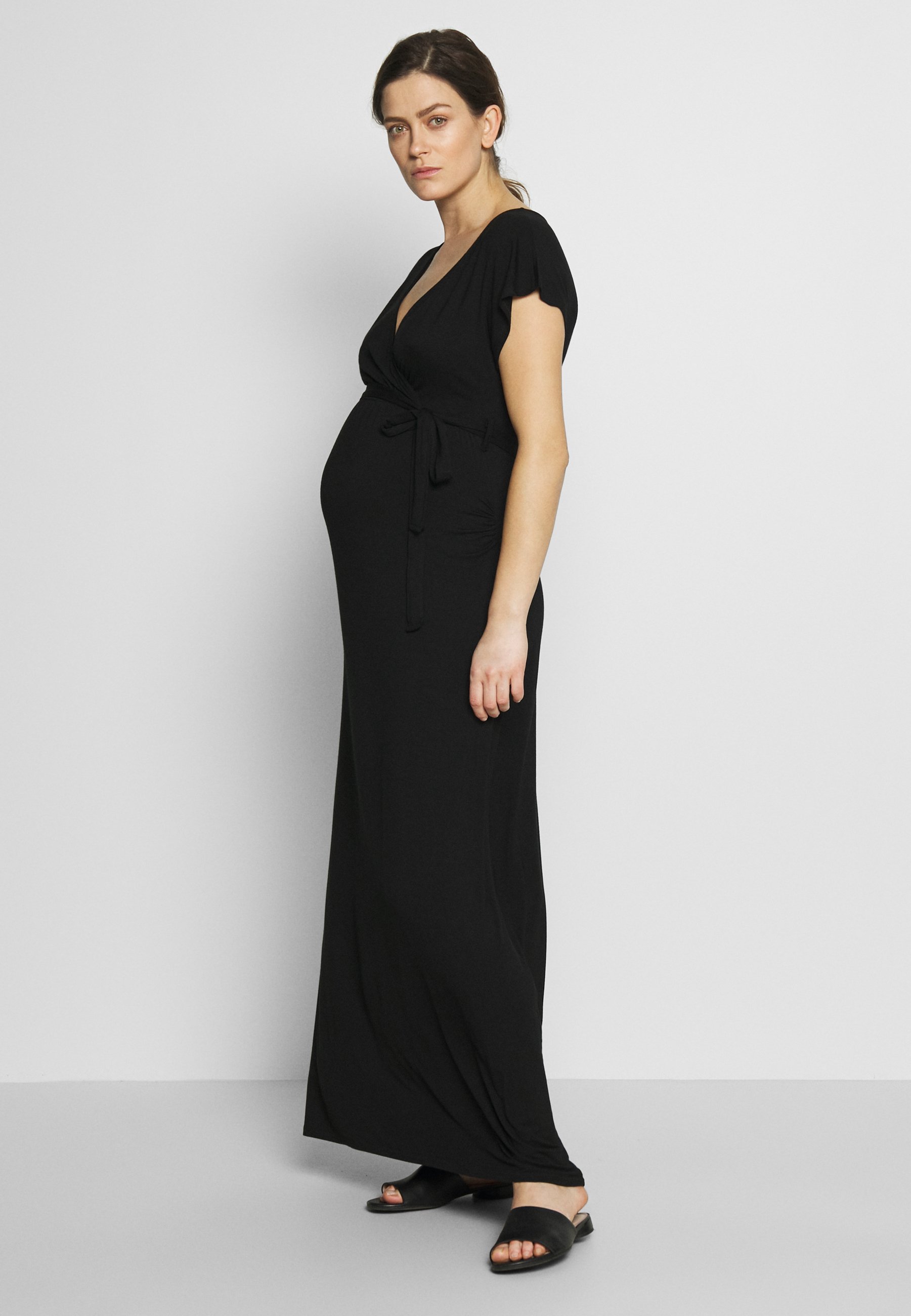 Dorothy Perkins Maternity PLAIN WRAP I DRESS Jerseykjole Dorothy Perkins Maternity MATERNITY PLAIN MAXI DRESS - Jerseykjole - navy