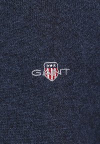 GANT HALFZIP LOGO - Jumper - blauw donkerblauw