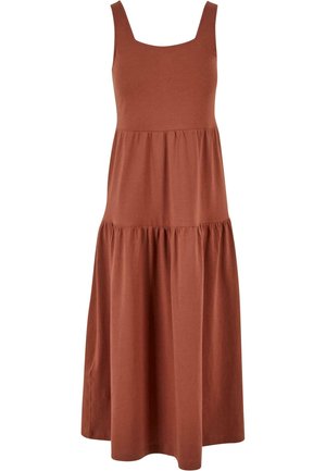 Urban Classics 7/8 LENGTH VALANCE SUMMER - Jerseykleid - terracotta