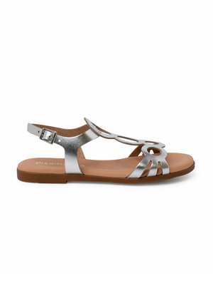 CÍRCULOS CIERRE HEBILLA - Riemensandalette - plata