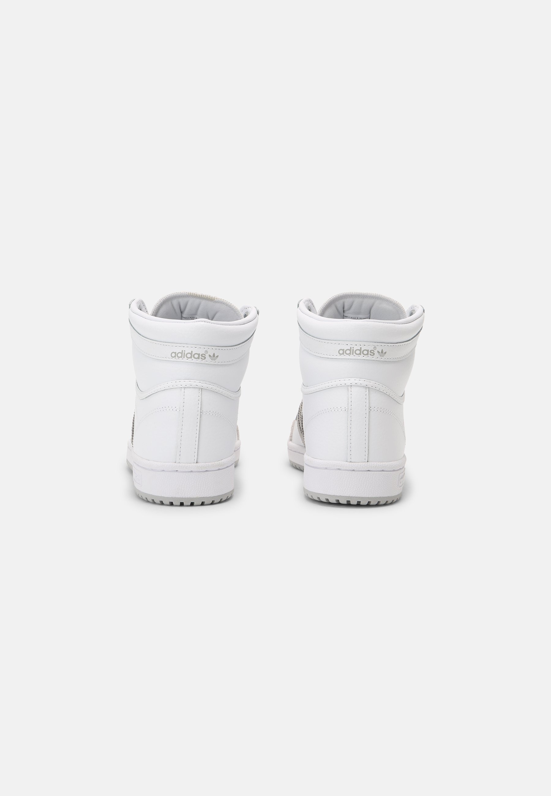adidas Originals TEN SHOES MID - Sneakers hoog - white/grey/wit - Zalando.be