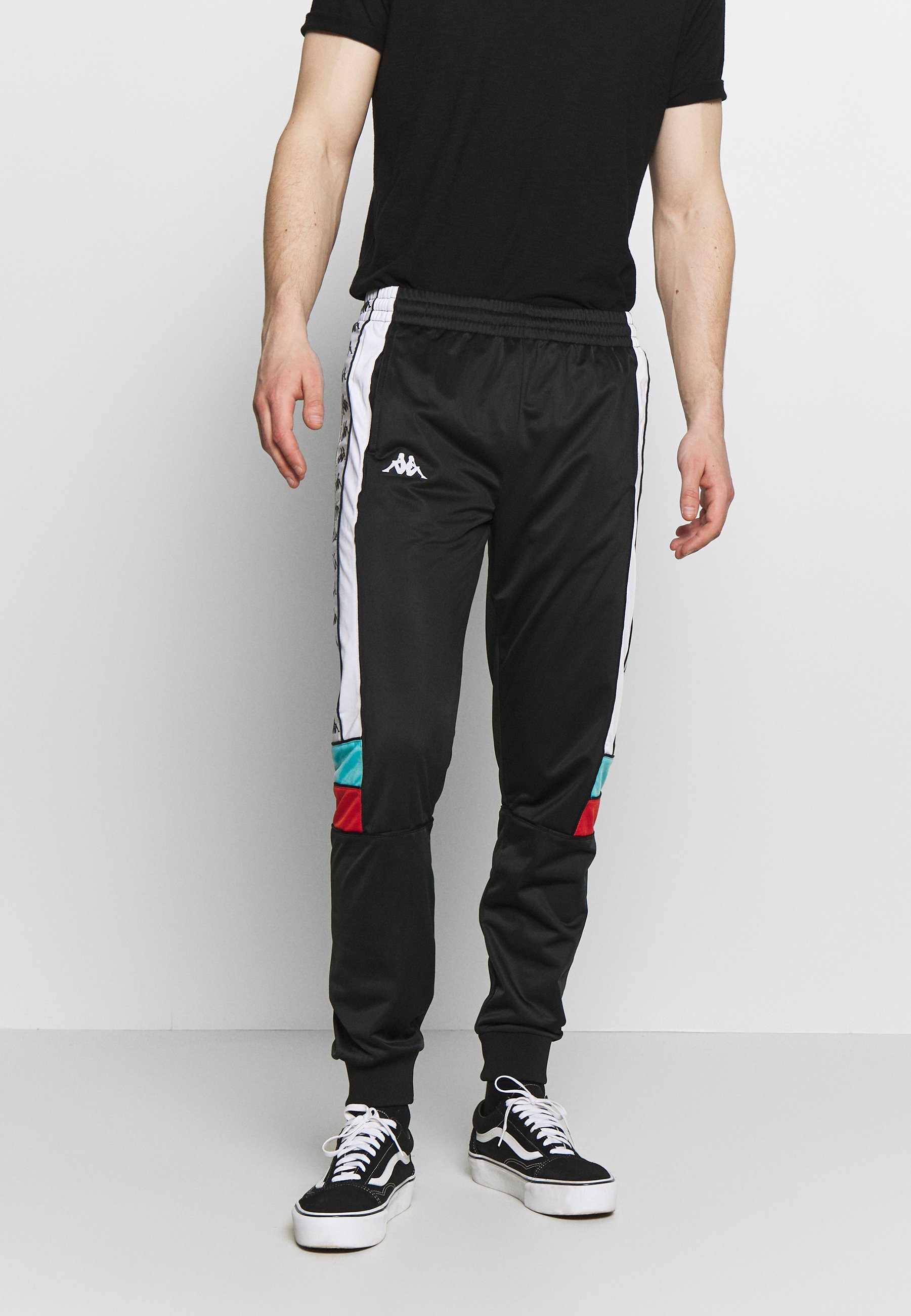 BANDA MEMS SLIM Joggebukse blackwhiteturquoisered BANDA MEMS SLIM Joggebukse blackwhiteturquoisered