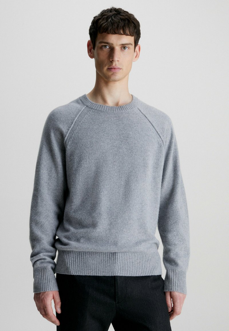 Calvin Klein Jumper - mid grey heather/anthracite - Zalando