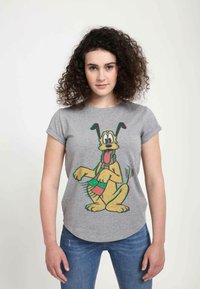 Henry Tiger DISNEY CLASSICS PLUTO HOLIDAY COLORS  - T-shirts print - melange grey
