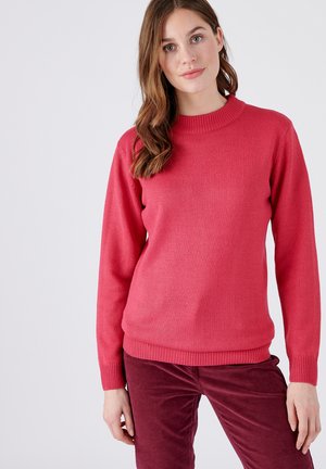 Damart COL ROND - Strickpullover - rose framboise