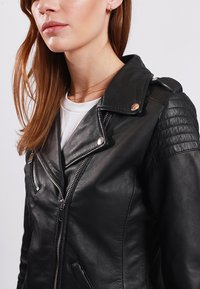 Lee Cooper BOJANA - Leather jacket - black