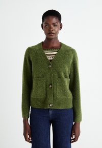 Vero Moda BOOM LS V-NECK BUTTON  NOOS - Vest - cypress