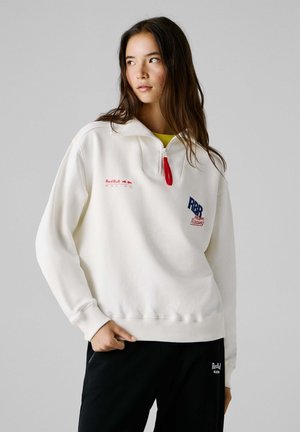 RACING TEAM HALF ZIP - Felpa - off white
