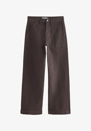Next, UTILITY - Wide leg - chocolate brown