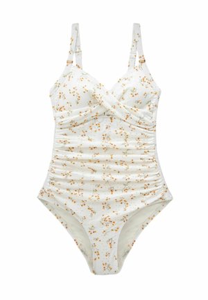 TUMMY CONTROL - Badedragt - white floral broderie