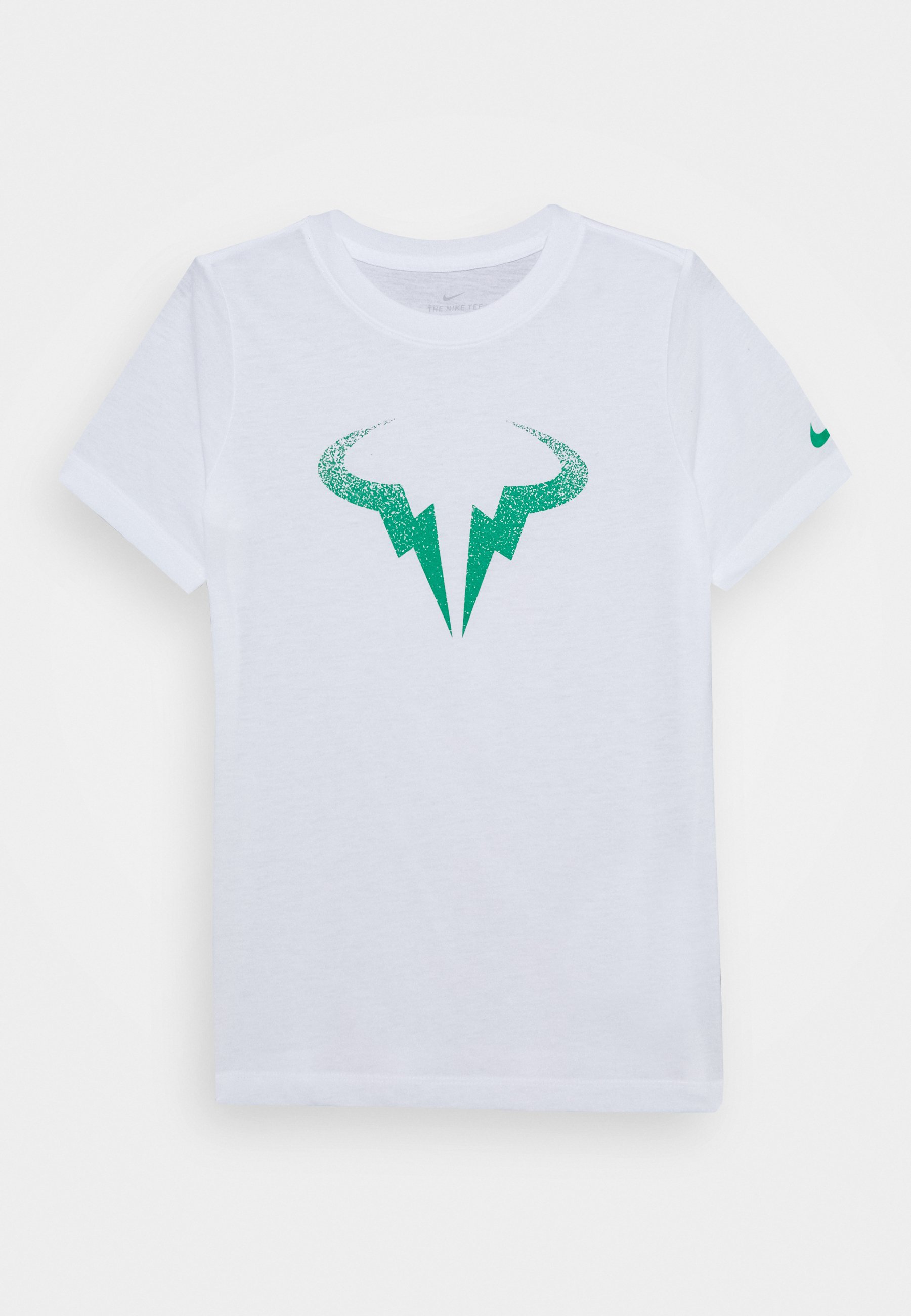 Nike Performance Rafael Nadal Tee Print T Shirt White Green Zalando Co Uk
