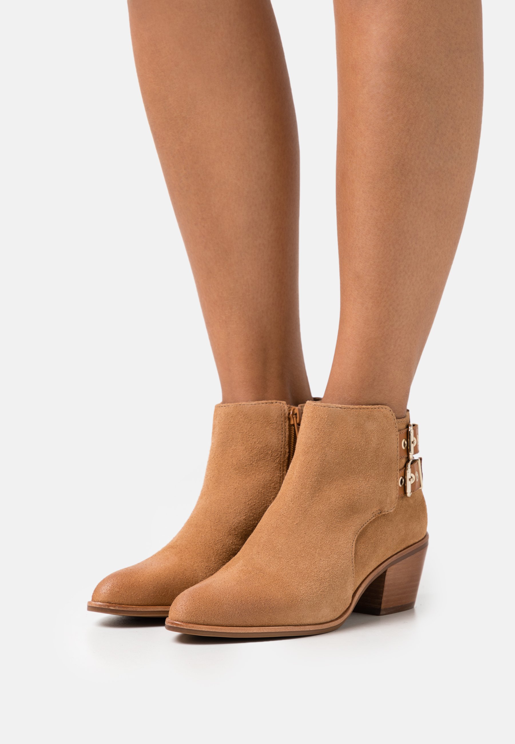 dune grey suede ankle boots