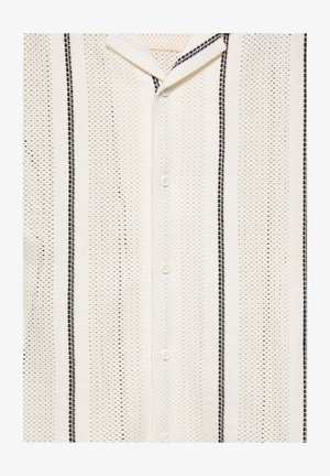 PULL&BEAR, SHORT SLEEVE - STRIPED T-SHIRT - Hemd - white