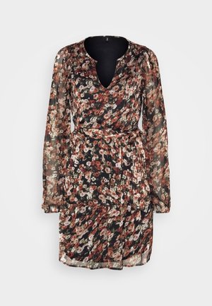 Vero Moda VMMILLA SHORT V NECK DRESS  - Kasdienė suknelė - black