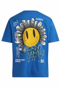 Redefined Rebel UNISEX TOBIAS - Camiseta estampada - princess blue
